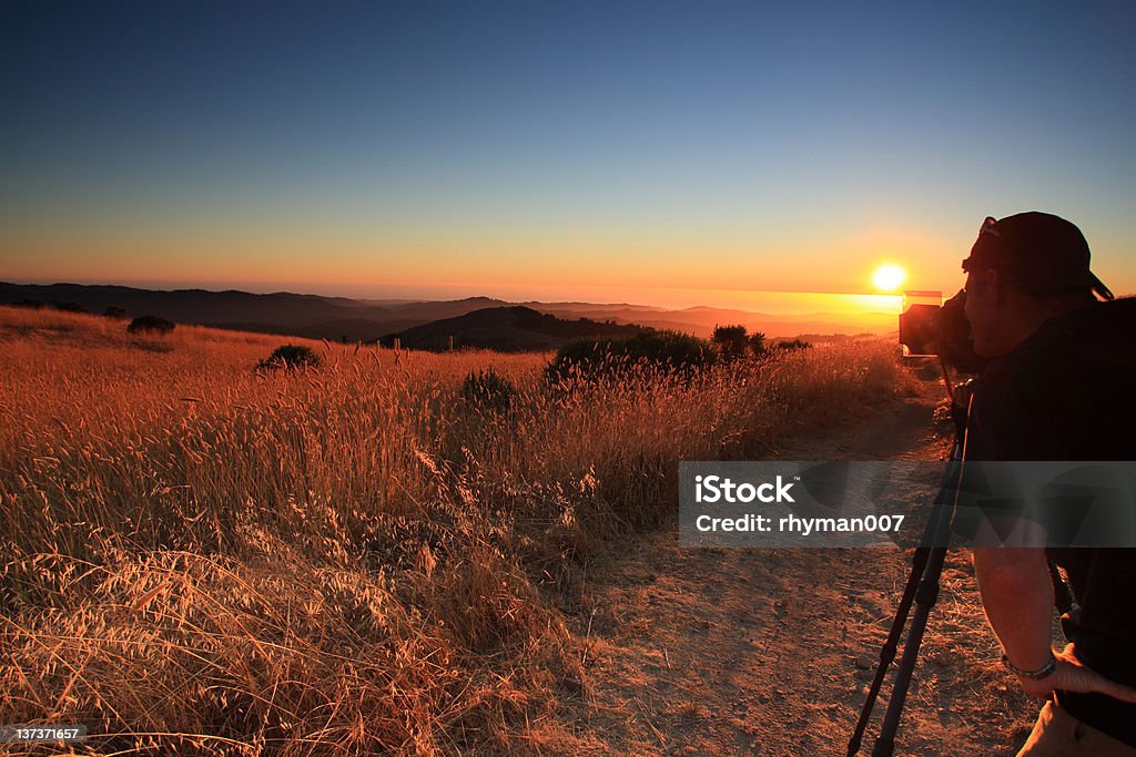 Sunset Fotograf - 2 - Lizenzfrei Bunt - Farbton Stock-Foto