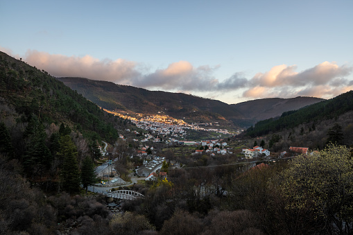 View over the village of Manteigas in Serra da Estrela