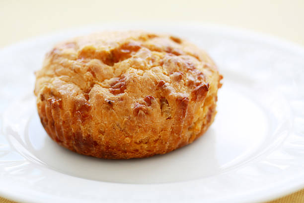 cheese burger muffin stock photo