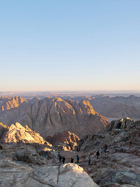 istock Pilgrims descend from the mt. of Moses 137378874