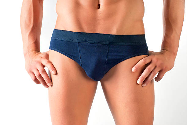프레그먼트 of 매력적인 숫나사 시체 블루 속옷 - underwear men mens underpants male 뉴스 사진 이미지