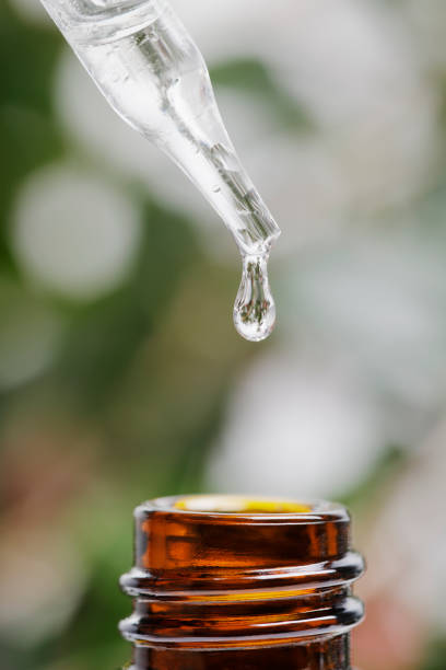 istock Brown herbal extraction bottle with a dropper 1373836654