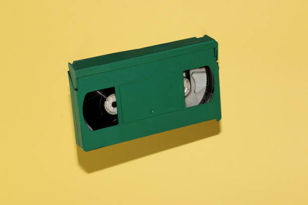 istock green old vhs cassette retro style on pastel yellow background 1373852427