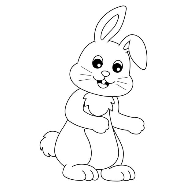 HOW TO DRAW AN EASTER BUNNY EASY DRAWING EASY AND FOFO - Drawing