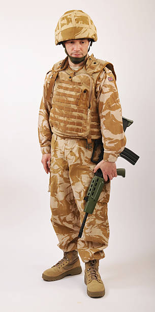 istock Desert Camouflage Soldier 137386395