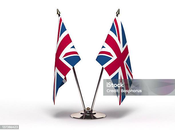Miniatura Bandera De Reino Unido Aislado Foto de stock y más banco de imágenes de Bandera - Bandera, Bandera del Reino Unido, Bandera inglesa