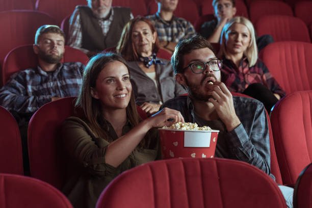 istock Young couple in cinema 1373872861