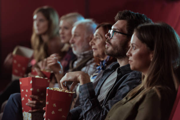 istock Group of people in cinema 1373892093
