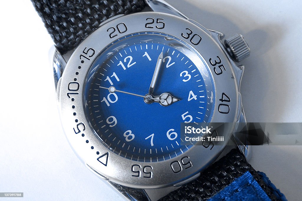 Blue zegarek - Zbiór zdjęć royalty-free (Czarny kolor)
