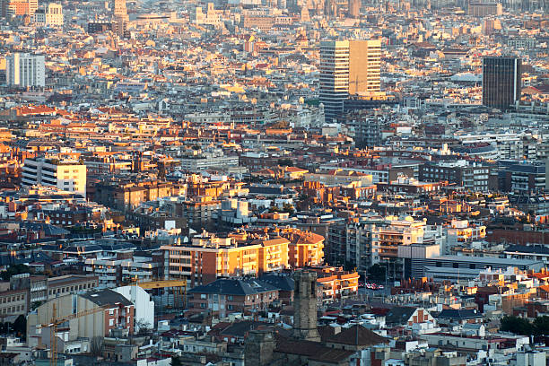 Vista de Barcelona - foto de acervo