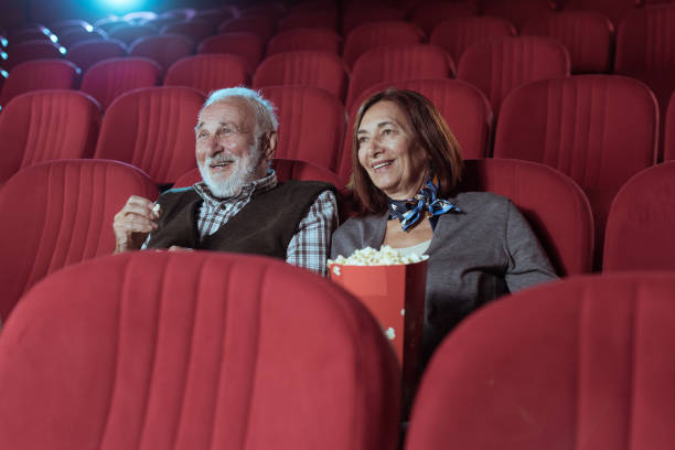 istock Senior couple in cinema 1373950581
