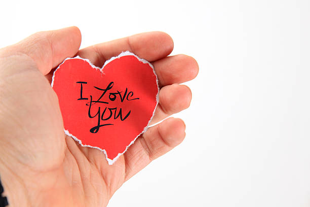 istock Holding Greeting Card i Love You 137395534