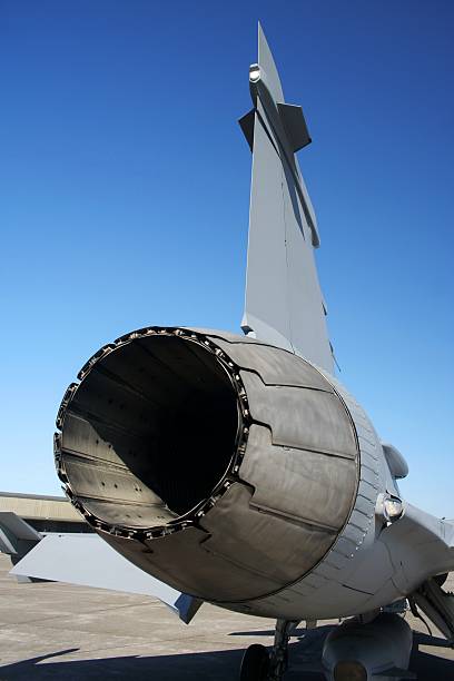 istock Jet engine view of a Jas39 Gripen 137401807