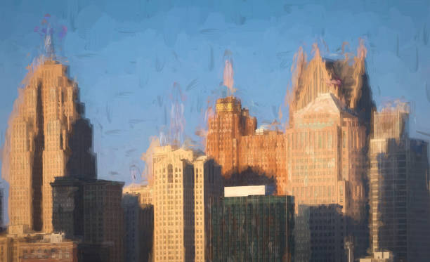 istock Detroit, Michigan - Skyline at Sunset 1374082558