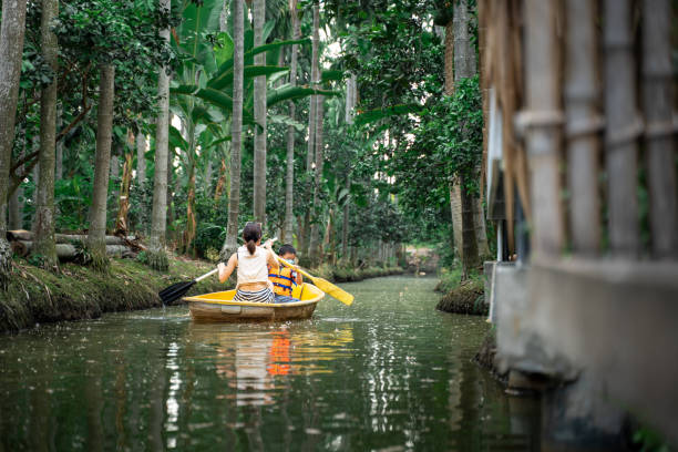 istock Boat in the coconut farm 1374100509