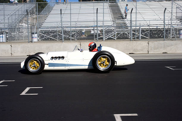 istock White vintage racecar 137415032