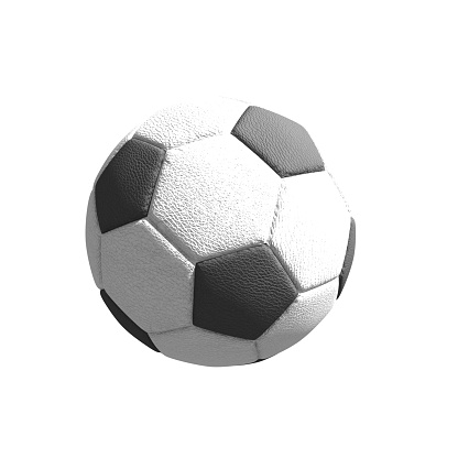 Soccer ball isolated on the white