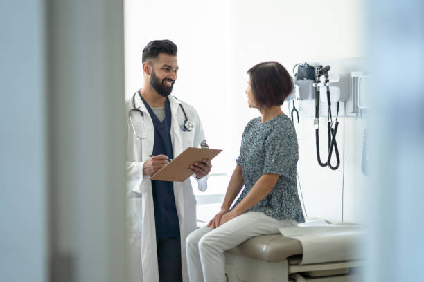 istock Senior Talking with the Doctor About a Flu Shot 1374167935