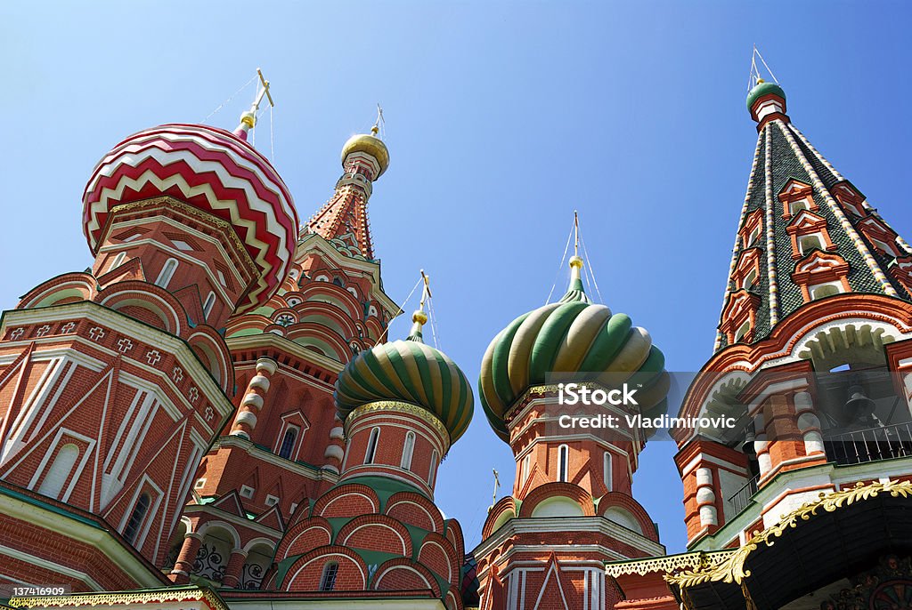 Moskau Basilius-Kirche - Lizenzfrei Alt Stock-Foto