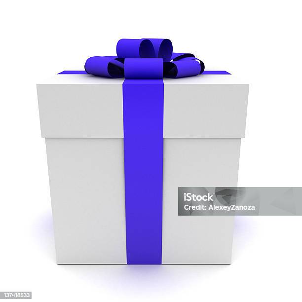 Photo libre de droit de 3 D Cadeau Isolé Sur Blanc banque d'images et plus d'images libres de droit de Anniversaire - Anniversaire, Blanc, Boîte