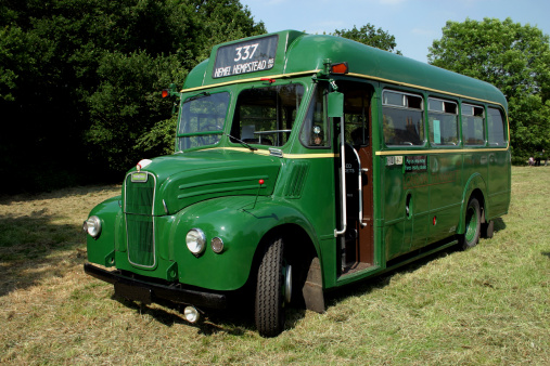 A classic London Transport bus