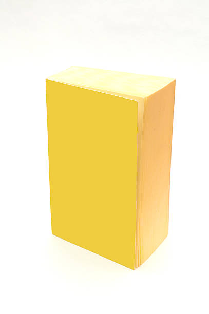 istock isolated yellow book with blank cover - add your text 137423701