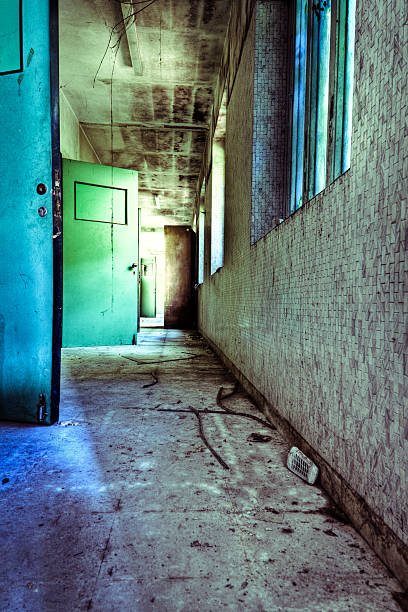 istock Abandoned madhouse corridor HDR 137424911