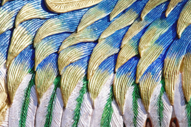 istock Colorful fur chicken stucco with line seamless patterns on background 1374325458