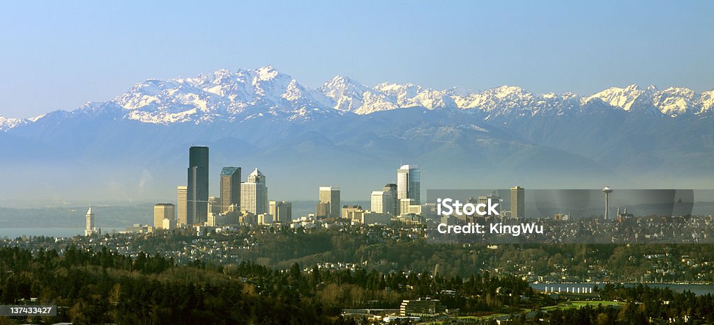 Panorama de Seattle - Photo de Architecture libre de droits