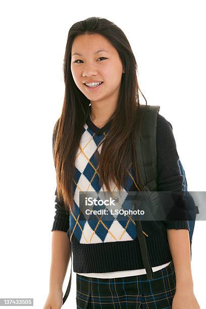 Девушка Средняя Школа Smile — стоковые фотографии и другие картинки Студент университета - Студент университета, 14-15 лет, 16-17 лет