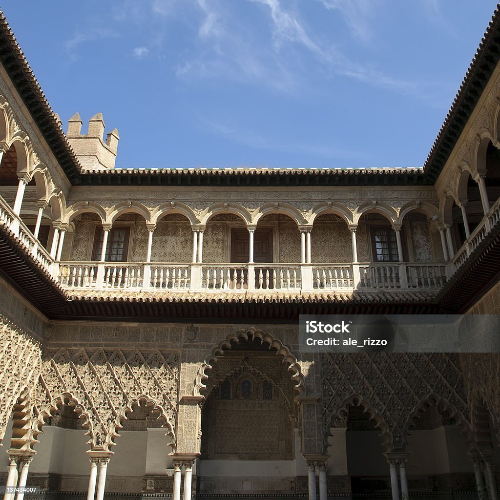 Königlicher Alcázar in Sevilla, Spanien - Lizenzfrei Andalusien Stock-Foto