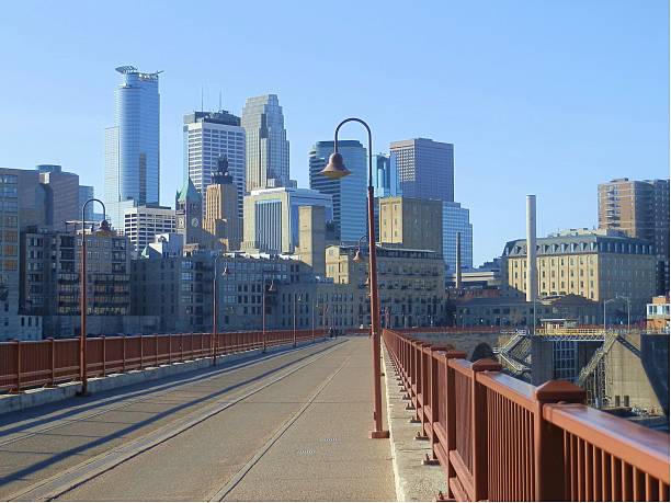 istock Stone Arch Bridge leading to Skyline 137436082