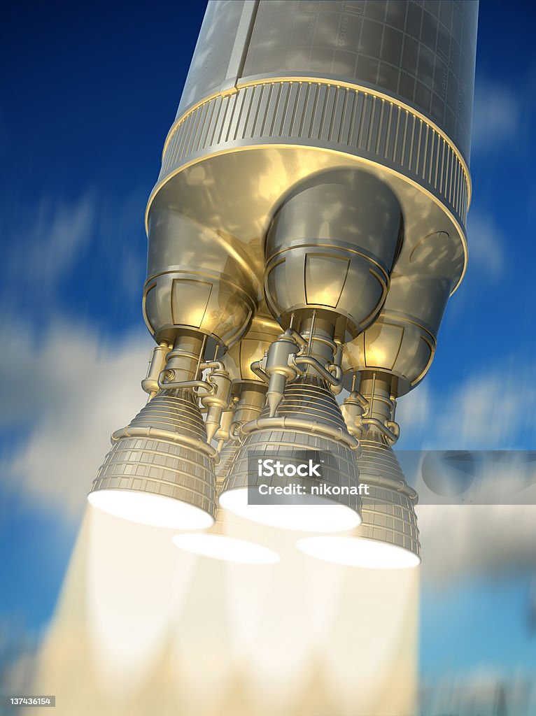 Rocket Motor. - Lizenzfrei Rakete Stock-Foto
