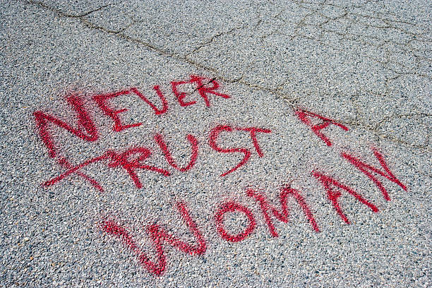 Never Trust A Woman Stock Photo - Download Image Now - Adult