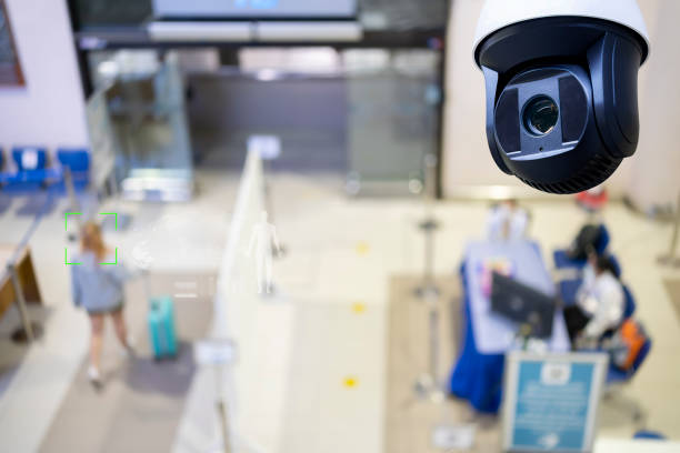 istock Closed-circuit television,Security CCTV camera or surveillance system in background 1374387218