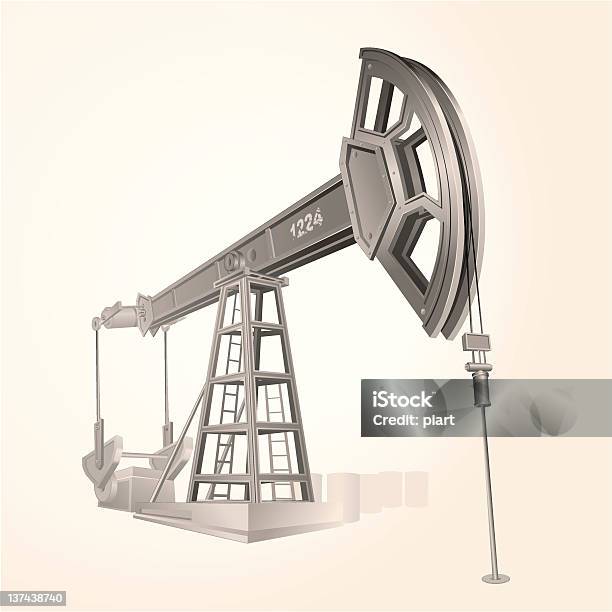 Derrick Vecteurs libres de droits et plus d'images vectorielles de Gisement de pétrole - Gisement de pétrole, Derrick, Forme