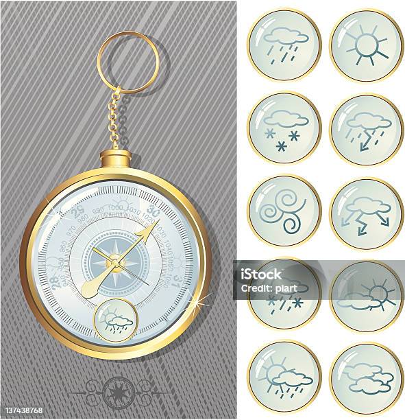 Barometer Stock Illustration - Download Image Now - Rain Gauge, Antique, Barometer