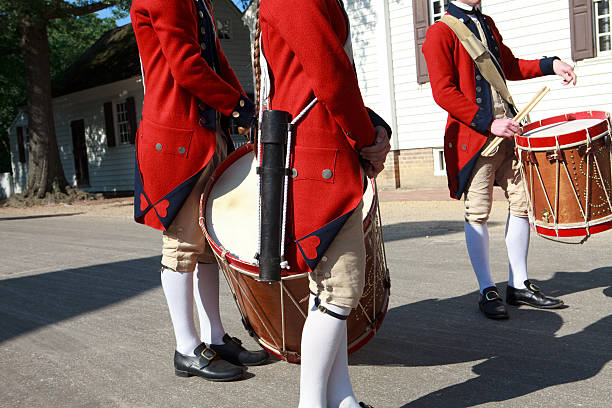 istock colonial drummers in Williamsburg, Va 137439119