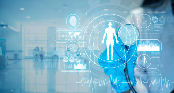 istock Radiologist on blurred background using digital x-ray human body 1374400186