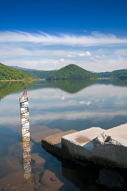istock low lever water on the mountain lake 137442704