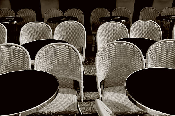 istock Outdoor cafe tables in Paris 137442897