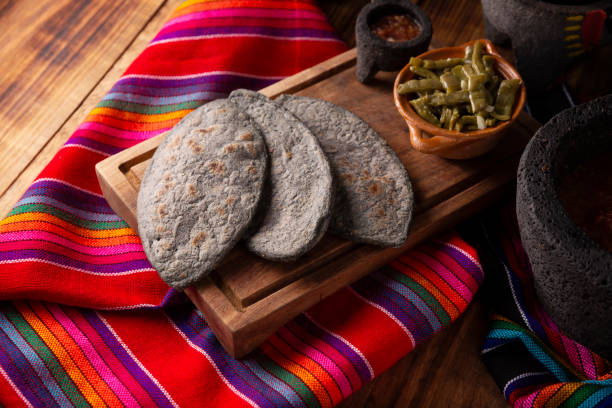 istock Homemade Tlacoyos Masa Azul 1374444085