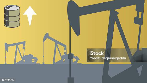 Ilustración de Yacimientos Petrolíferos y más Vectores Libres de Derechos de Barril de aceite - Barril de aceite, Bomba de petróleo, Color - Tipo de imagen