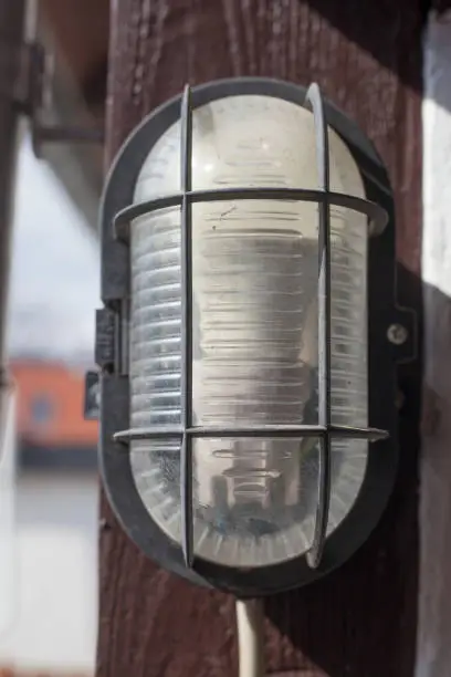 Lamp on a truss beam, Germany, Europe