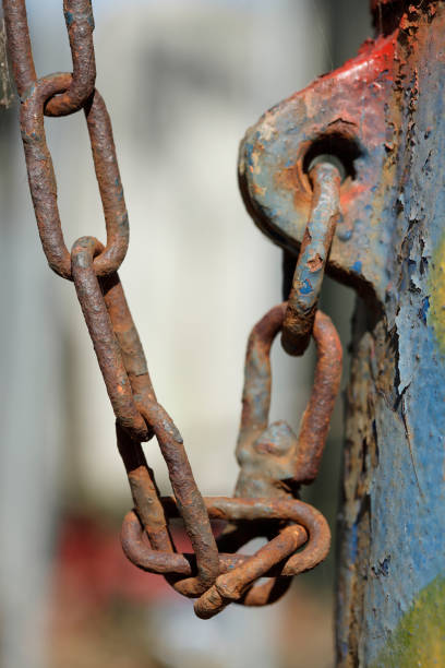 istock Old, rusty iron chain, chain links, Germany, Europe 1374485789
