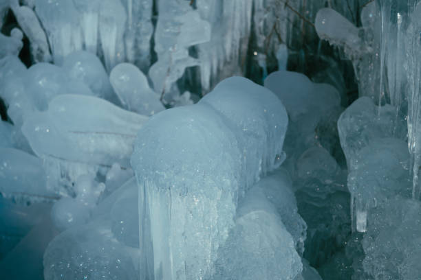 istock Illuminated icicle field in winter, Jan. 2022 1374502916