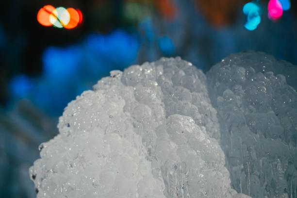 istock Illuminated icicle field in winter, Jan. 2022 1374509360