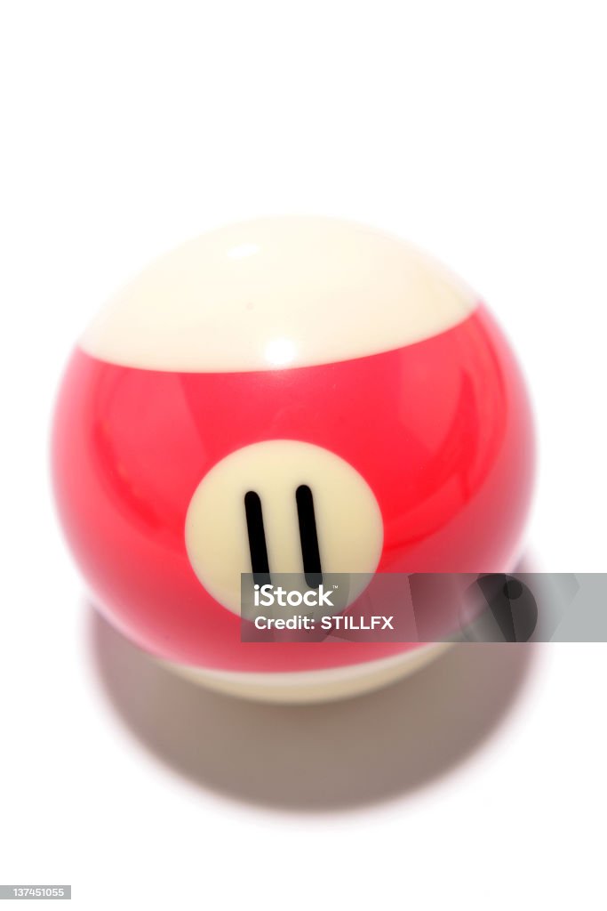 Pool ball Number eleven pool ball isolated on white   /file_thumbview_approve.php?size=1&id=7858238 Clipping Path Stock Photo