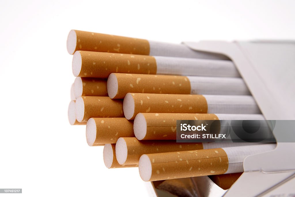 Cigarettes Packet of cigarettes Addiction Stock Photo