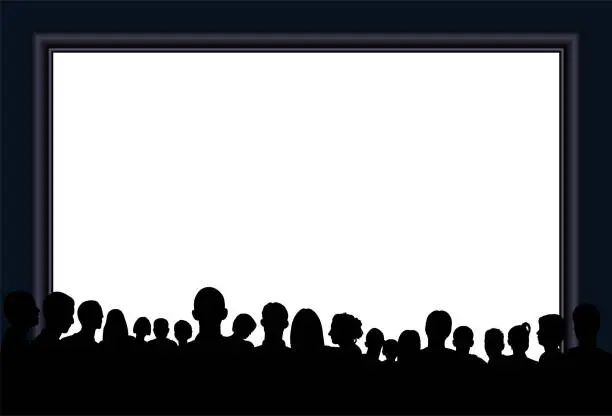 Vector illustration of Crowd (All People Are Complete and Moveable- a Clipping Path Hides the Legs)
